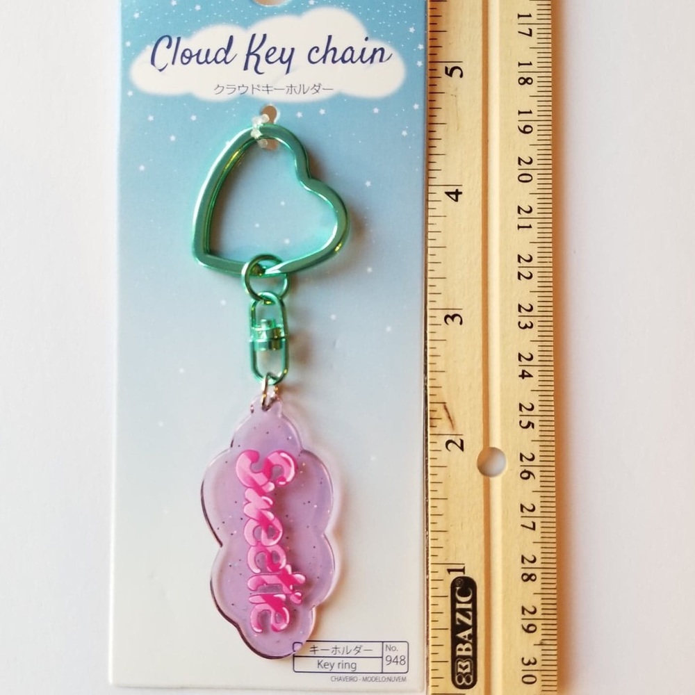 SWEETIE CLOUD HEART KEY RING - Picture 5 of 6